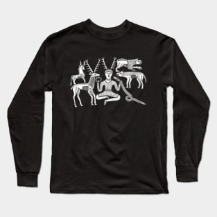 God Cernunnos and Animals from the Gundestrup Cauldron Long Sleeve T-Shirt